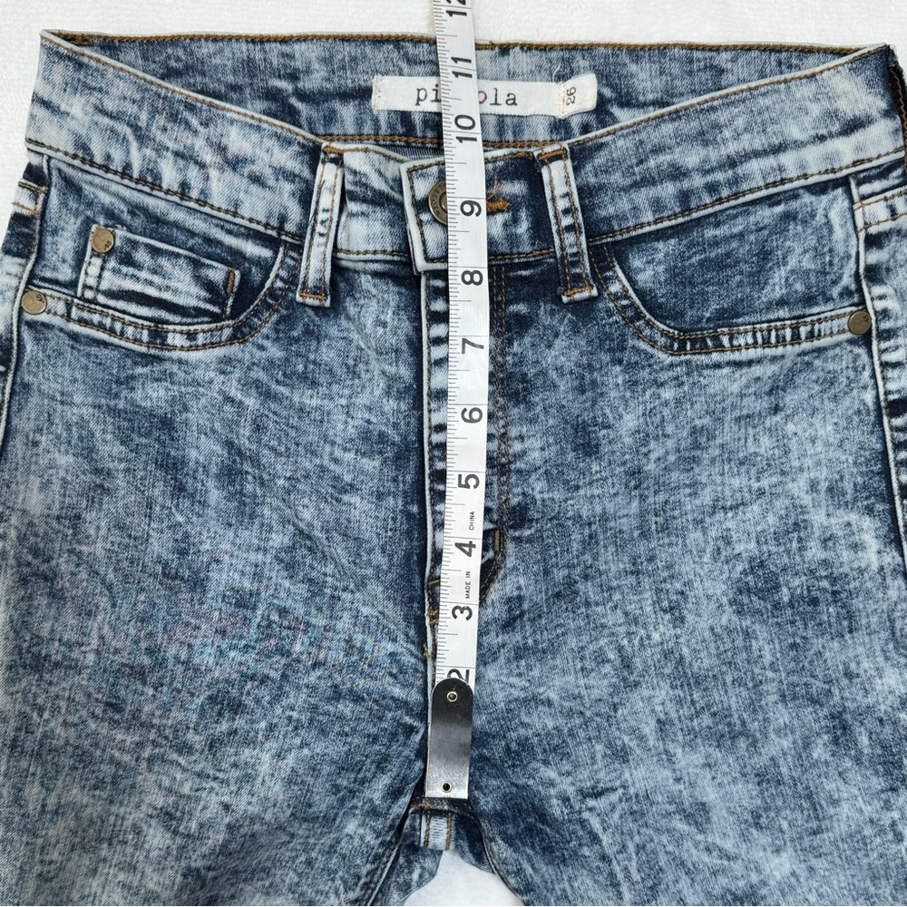 Pistola Acid Wash Skinny Jeans High Rise Distressed Size 26 - Picture 13 of 14